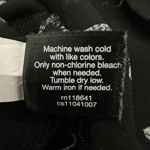 Lane Bryant Women Top Plus 14 Black Sheer Cheetah Leopard Classic Retro Office - Picture 14 of 15